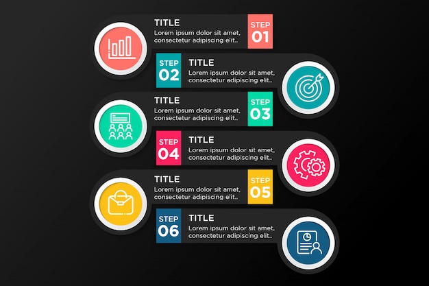 Zakelijke marketing infographic