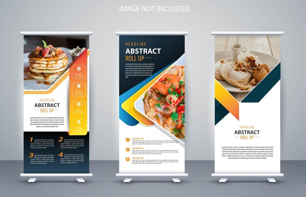 Zakelijke oprolbare displaystandaard voor presentatiedoeleinden