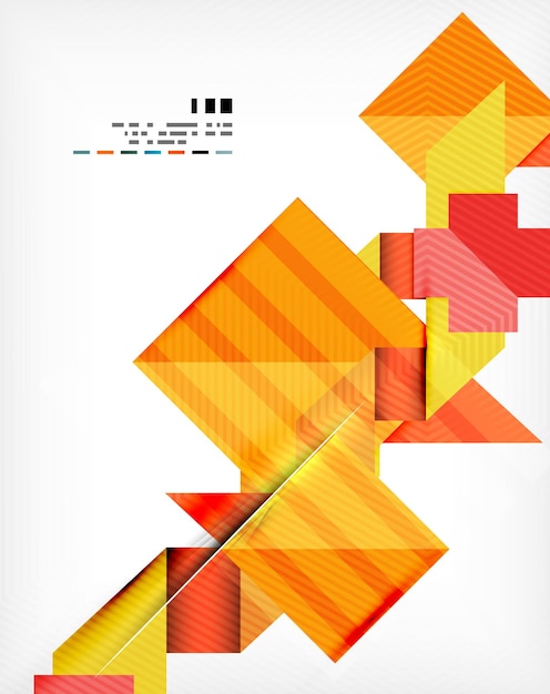 Zakelijke poster met geometrische abstractie