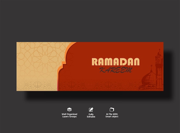 Zakelijke ramadan banner ontwerpsjabloon