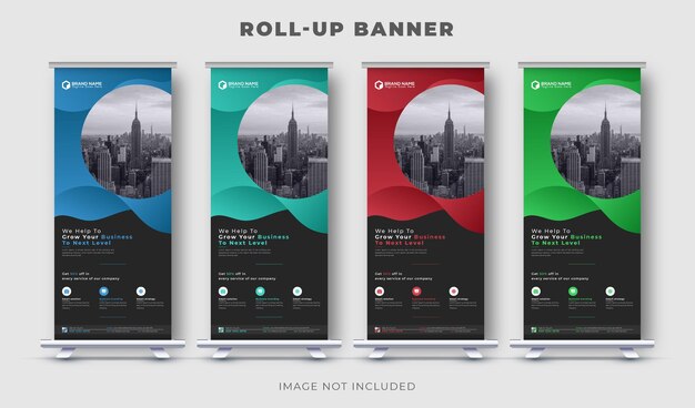 Zakelijke roll-up banner voor marketing display standee