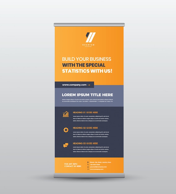 Zakelijke Roll-up staande Banner &amp; Poster Design