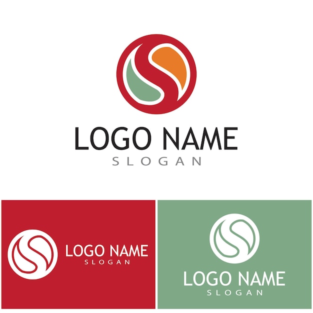 Zakelijke zakelijke s brief logo ontwerp vector