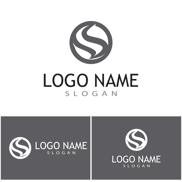 Zakelijke zakelijke S brief logo ontwerp vector