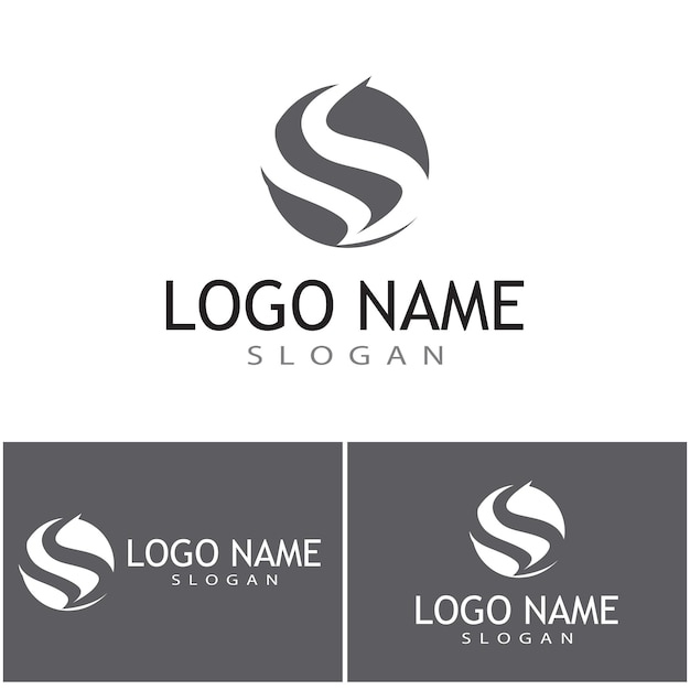 Zakelijke zakelijke S brief logo ontwerp vector