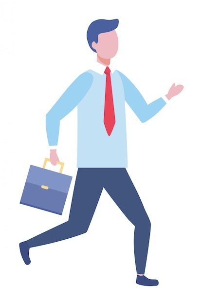 Vector zakenman avatar cartoon ontwerp vectorillustratie
