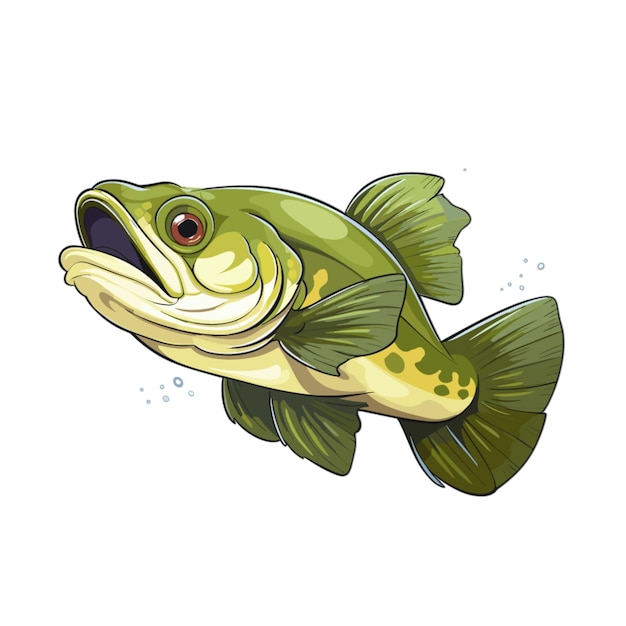 Vector zander vector on white background