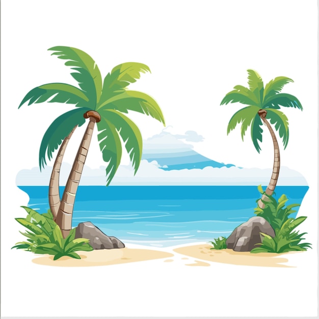 Zanzibar cartoon vector on white background