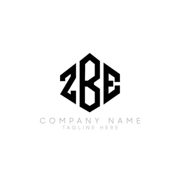 ZBE letter logo design with polygon shape ZBE polygon logo monogram ZBE cube logo design ZBE hexagon vector logo template white and black colors ZBE monogram ZBE business and real estate logo