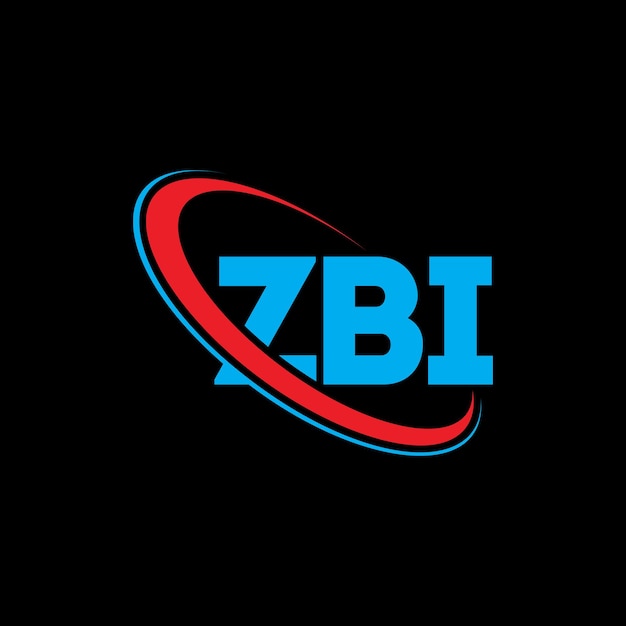 Vector zbi logo zbi letter zbi letter logo design initials zbi logo linked with circle and uppercase monogram logo zbi typography for technology business and real estate brand