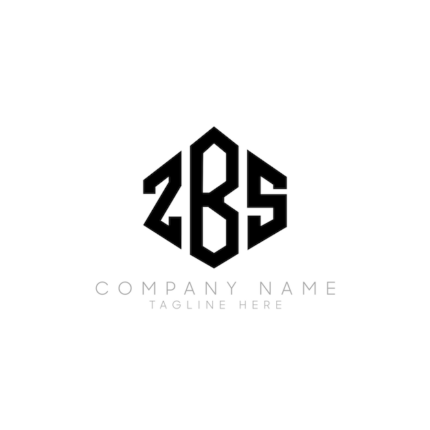 ZBS letter logo design with polygon shape ZBS polygon and cube shape logo design ZBS hexagon vector logo template white and black colors ZBS monogram business and real estate logo