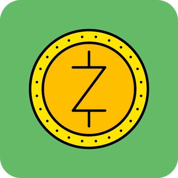 Vettore iconica di zcash