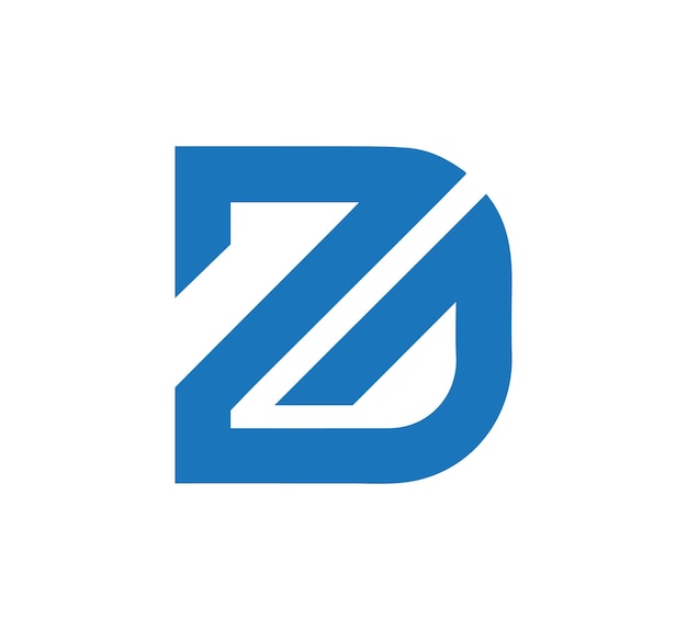 Вектор Векторный шаблон дизайна логотипа буквы zd