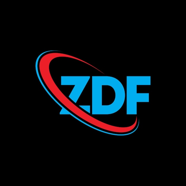 Вектор zdf логотип zdf буква zdf буква дизайн логотипа инициалы zdf логотипа, связанного с кругом и заглавными буквами монограммы логотипа zdf типографии для технологического бизнеса и бренда недвижимости