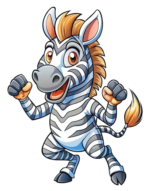 Vector zebra 3d-illustratie