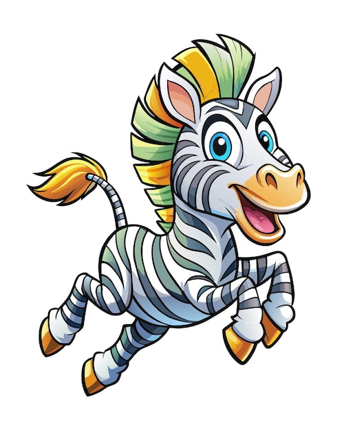 Zebra 3d illustration