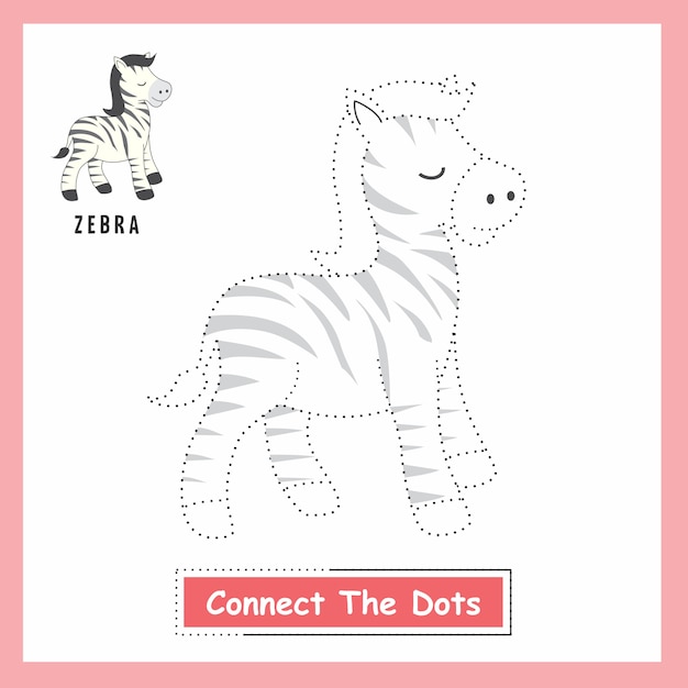 Zebra connect the dots