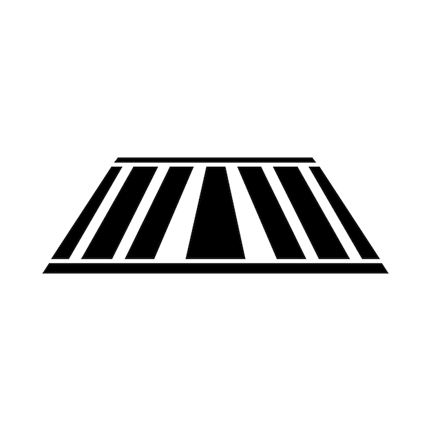 Дизайн векторной иллюстрации икона зебра-креста