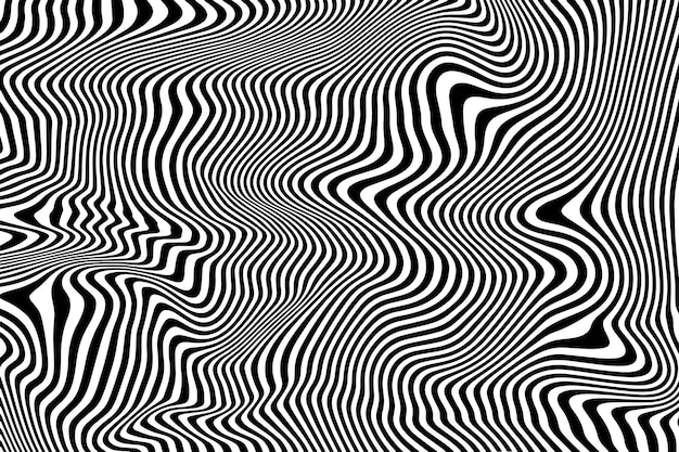 Zebra golvende zwarte lijnen abstracte golven donkere schaduw achtergrond