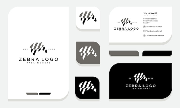 Zebra Logo Design and business card Inspiration