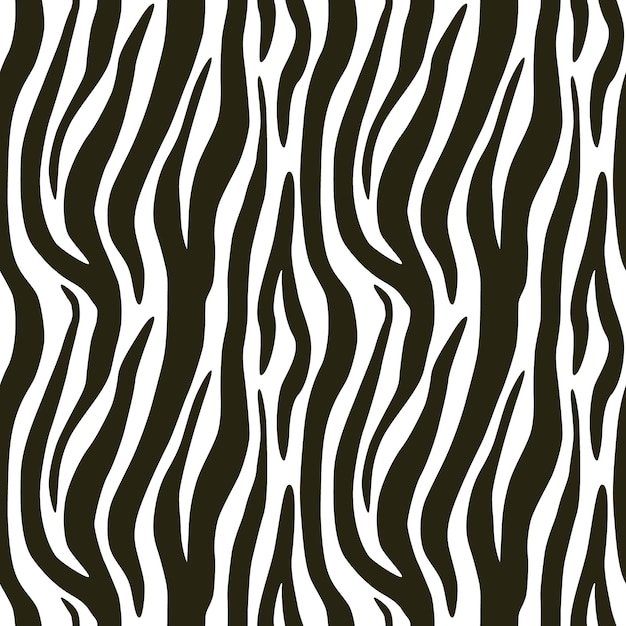 Zebra seamless pattern Vector repeating background EPS10