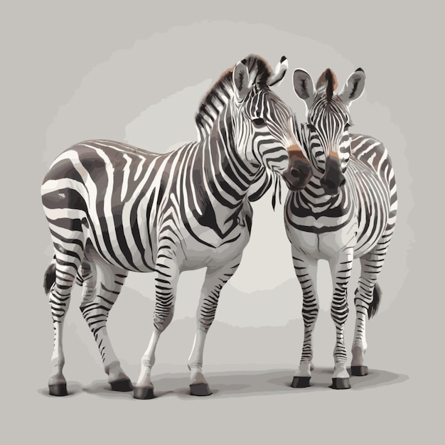 Vector zebras vector