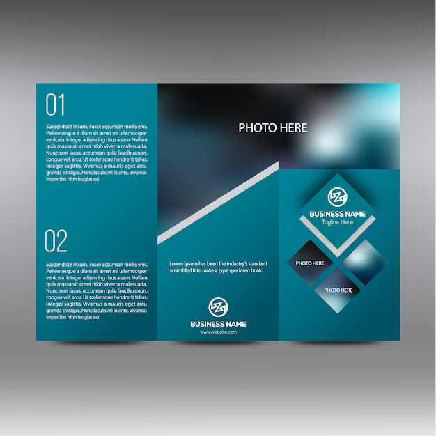 Zee groene trifold