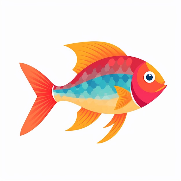 zee illustratie vector oceaan vis dier onderwater water visserij natuur pictogram ontwerp ba
