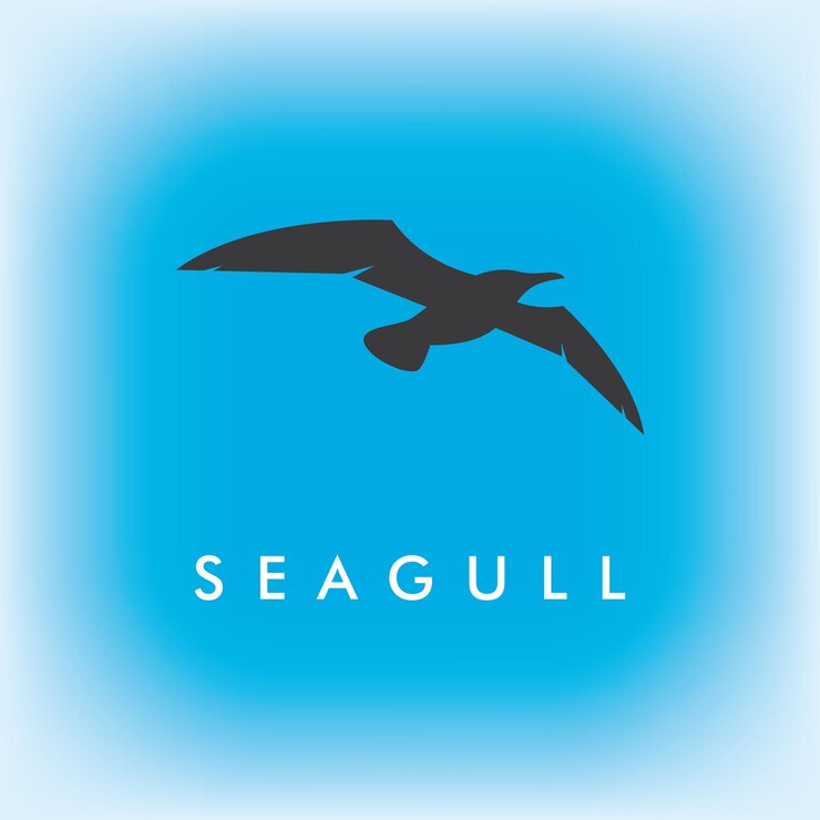 Zeemeeuw vogel illustratie