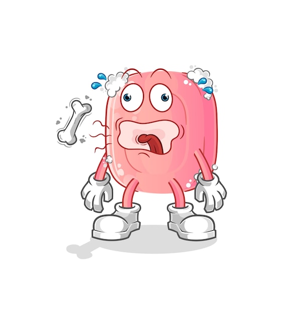 zeep burp mascotte. cartoon vector