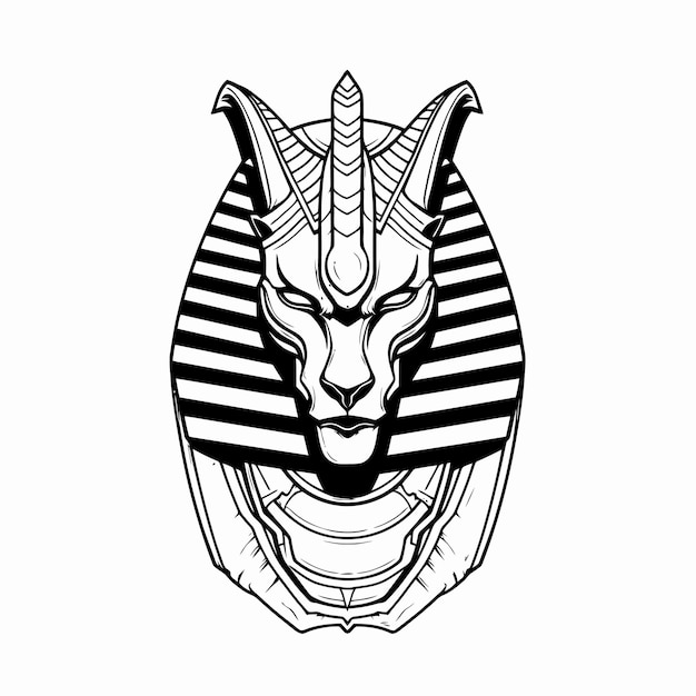 Zeer fijne tekeningen van koning Anubis