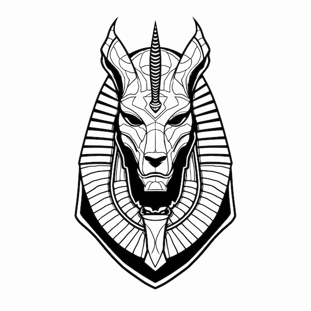 Zeer fijne tekeningen van koning Anubis