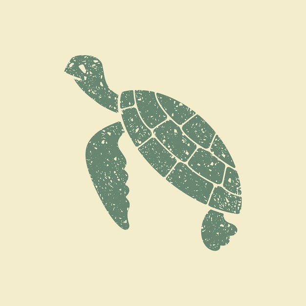 Vector zeeschildpad pictogram vectorillustratie