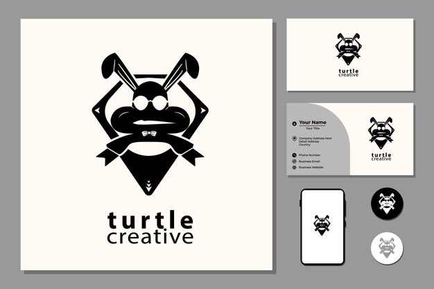 Zeeschildpad sport embleem mascotte logo grafisch ontwerp