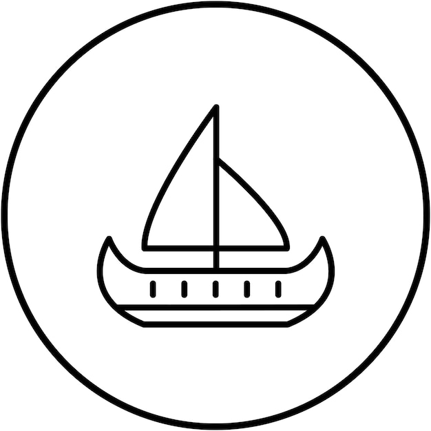 Zeilvector-icone Kan worden gebruikt voor de Olympische Iconen