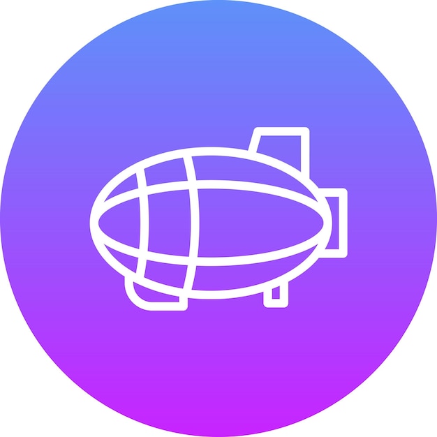 Векторная икона Zeppelin иллюстрация Transport iconset