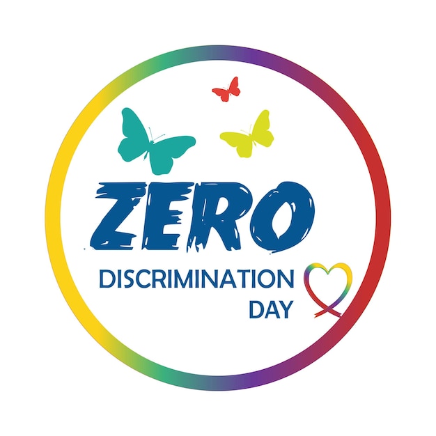 Vettore giornata di discriminazione zero 1 marzo.