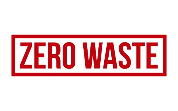 Zero Waste Rubber Stamp Seal Vector