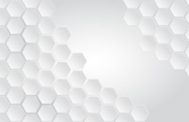Zeshoek achtergrond minimalistisch grijs abstract geometrisch patroon