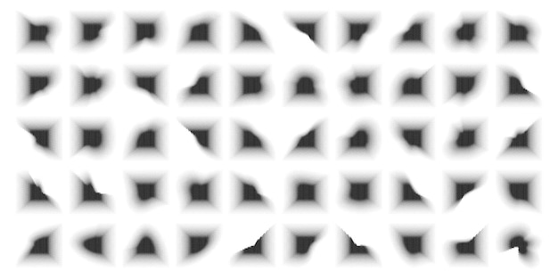 Zeshoek halftone abstracte achtergrond instellen 50