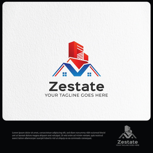 Vector zestate logotemplate for real estate