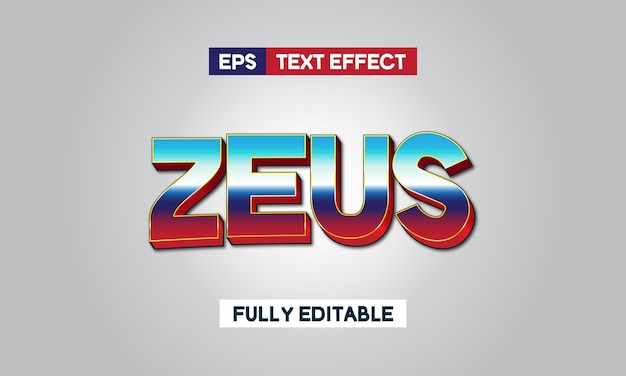 Zeus 3D-teksteffect