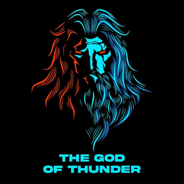 Vector zeus the god of thunder