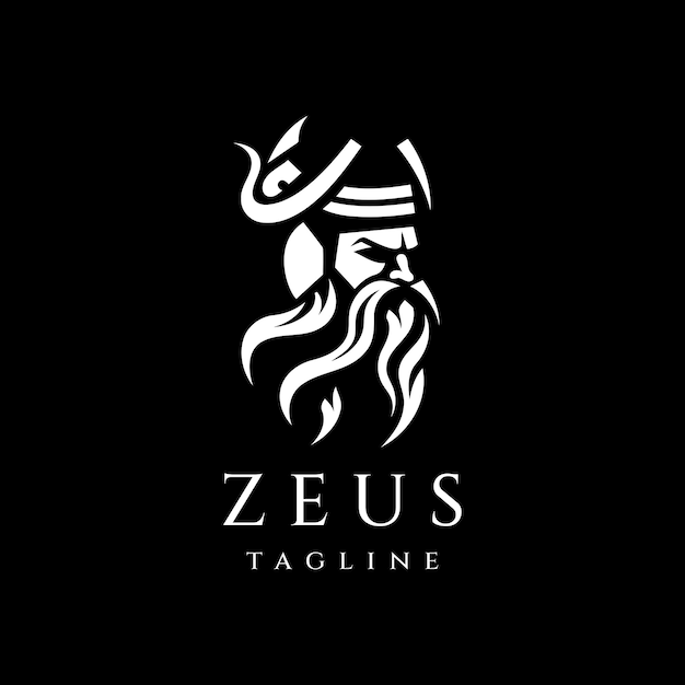 Векторная иллюстрация дизайна логотипа Zeus