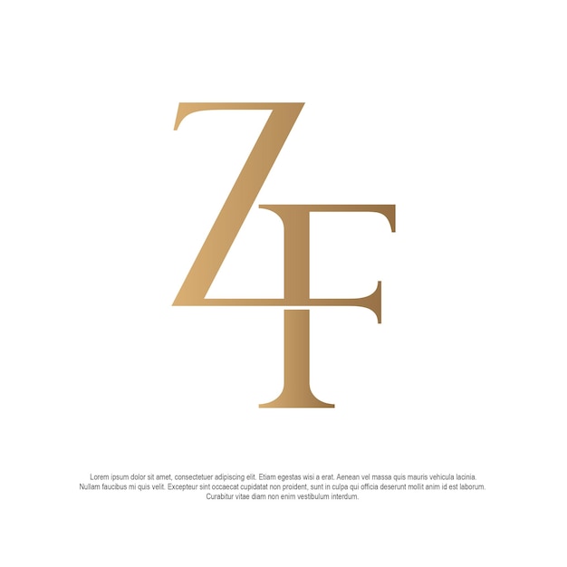 ZF elegant logo bedrijf