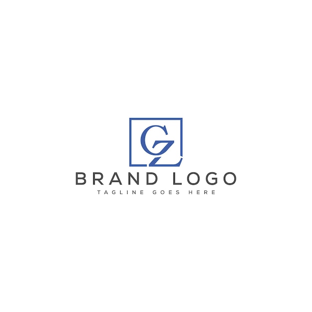 ZG logo design vector template design for brand