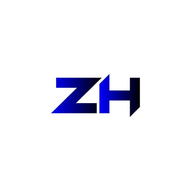 Vector zh minimalist logo