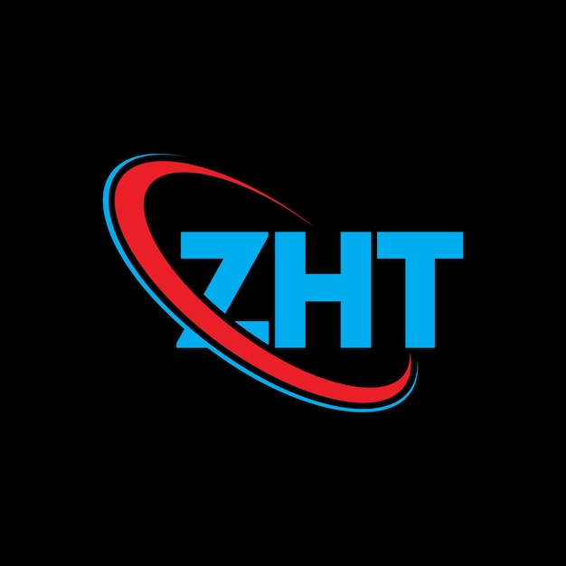 Vettore logo zht lettera zht lettera logo design iniziali logo zht collegato con cerchio e maiuscolo monogramma logo zht tipografia per il business tecnologico e marchio immobiliare