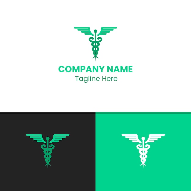Vector ziekenhuis logo ontwerp
