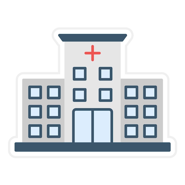 Ziekenhuis vector icoon Kan worden gebruikt voor Medicijn icoon set